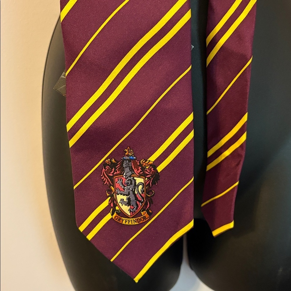 Harry Potter and The Half Blood Prince House Gryffindor Striped Silk Tie Necktie